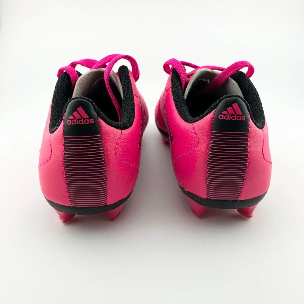 Adidas Goletto VIII FG Junior‎ Soccer Cleats Sz 10 Pink Black Lace Up Kids Shoes